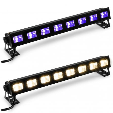 Belka ultrafiolet LED BAR UV 8x 3W BeamZ White 8 x 3W BUVW83 oświetlenie