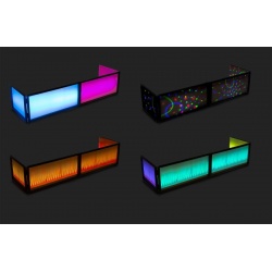 Ekran na stół Vonyx DB8 DJ SCREEN PRO biała osłona na kable do podświetlenia