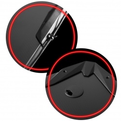 Biurko komputerowe dla graczy gamingowe oświetlenie LED pilot uchwyt na słuchawki