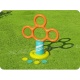Gra dmuchana Frisbee stojak z obręczami do ogrodu dla dzieci Bestawy 52380