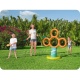 Gra dmuchana Frisbee stojak z obręczami do ogrodu dla dzieci Bestawy 52380