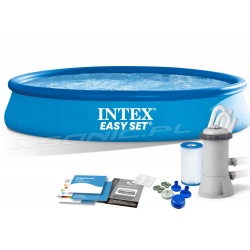Basen ogrodowy rozporowy 457 x 84 cm Intex 28158 z pompą 9w1