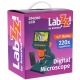 Mikroskop cyfrowy Levenhuk LabZZ DM200 LCD zdalnie sterowany powiększenie 17–220 razy