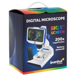 Mikroskop cyfrowy Levenhuk Rainbow DM500 LCD zdalnie sterowany powiększenie 7–200 razy