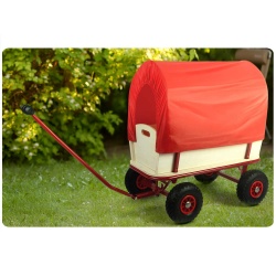 Transportowy wózek z plandeką do prac ogrodowych 100 kg ładowności