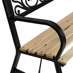 Ławka parkowa z oparciem 122 x 88,5 x 55,5 cm Iwonka ławka ogrodowa