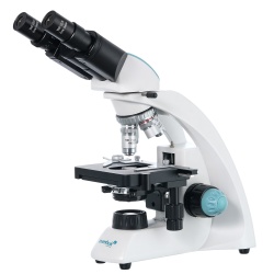 Dwuokularowy mikroskop Levenhuk 500B powiększenie 40–1000x głowica dwuokularowa biektywy achromatyczne