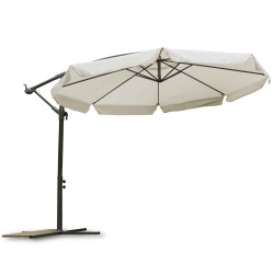 Składany parasol ogrodowy o średnicy 350 cm 8 segmentów stalowa rama