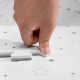 Mata piankowa 150 x 150 cm termiczna puzzle do zabawy 9 sztuk gwiazdki