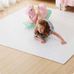 Mata piankowa 150 x 150 cm termiczna puzzle do zabawy 9 sztuk gwiazdki