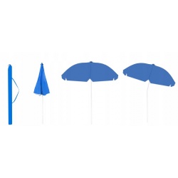 Parasol plażowy ogrodowy regulowana wysokość czaszy 190cm składany UV