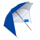 Parasol plażowy leżący 260cm stojący składany parawan XXL niebieski