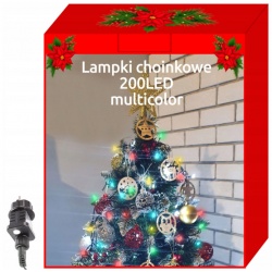 Lampki choinkowe 200 LED dekoracyjne na choinkę na 31V zewnętrzne 8 programów