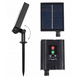 Pawilon ogrodowy z moskitierą namiot altana oświetlenie solarne 96 LED