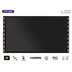 Monitor do zabudowy dotykowy OPEN FRAME 21' VGA HDMI USB BNC 12V 230V