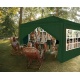 Pawilon ogrodowy namiot handlowy 3 x 9 metra + 8 ścianek i 3 duże okna