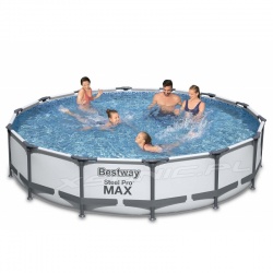 Basen 427 x 84 cm ogrodowy 17w1 stelażowy z pompą kompletny zestaw 56595