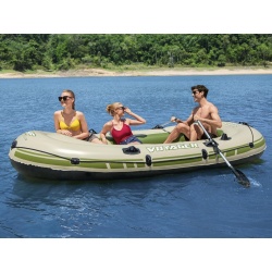Ponton wędkarski Bestway Voyager 500 3-osobowy 348 x 142 cm z wiosłami 65001