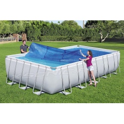 Prostokątna pokrywa solarna do basenów 732 x 366 cm Bestway 58228
