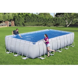 Prostokątna pokrywa solarna do basenów 732 x 366 cm Bestway 58228