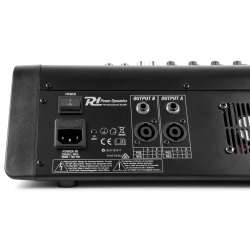 Mikser 6 kanałowy Power Dynamics PDM-S604 odtwarzacz USB Bluetooth 2 x 200W