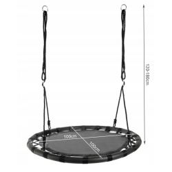 Duża huśtawka ogrodowa koło dla dzieci bocianie gniazdo XL 100cm do 150 kg 
