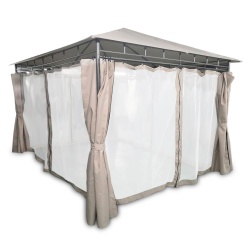 Pawilon ogrodowy altana namiot 3 x 3 metra moskitiera ścianki boczne rozkładane