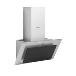 Okap kuchenny kominowy 60 cm Berdsen BT-209 czarny Inox LED oświetlenie