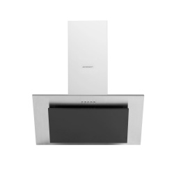 Okap kuchenny kominowy 60 cm Berdsen BT-209 czarny Inox LED oświetlenie
