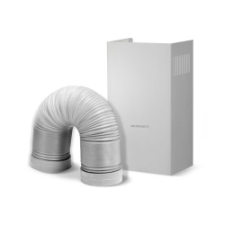 Okap kuchenny kominowy 60 cm Berdsen BT-209 czarny Inox LED oświetlenie
