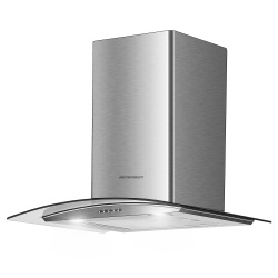 Okap kuchenny kominowy 60cm ścienny z oświetleniem LED BT-202 Inox