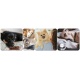 Legowisko dla psa kota kojec 65 x 50 cm kanapa czarne brązowe