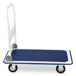 Wózek platformowy transportowy do 300kg ze składaną rączką magazynowy