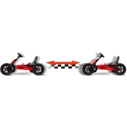 Gokart na pedały dziecięcy pompowane koła regulacja siedzenia 3 kolory do 50kg