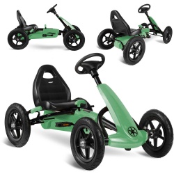 Gokart na pedały dziecięcy pompowane koła regulacja siedzenia 3 kolory do 50kg