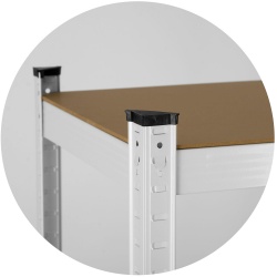 Metalowy regał magazynowy 150 x 75 x 30 cm obciążenie do 625 kg 5 półek
