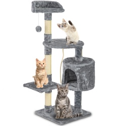 Domek legowisko drapak dla kota 112 cm platformy gruby sznur domek