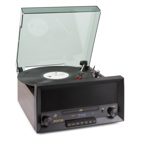 Gramofon z funkcją nagrywania RP135W FENTON Vinyl CD AUX BT USB radio FM
