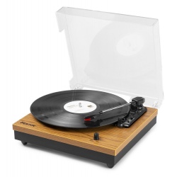 Gramofon z głośnikami Fenton RP112 Bluetooth jasne lub ciemne drewno winyl