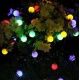 Girlanda solarna ogrodowa 7m 2V IP65 świecące kule Lampki wiszące LED multikolor