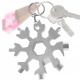 Klucz wielofunkcyjny 18w1 brelok do kluczy śnieżynka Multitool otwieracz