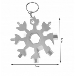 Klucz wielofunkcyjny 18w1 brelok do kluczy śnieżynka Multitool otwieracz