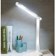 Lampka biurkowa LED szkolna biała ze stojakiem na telefon 3 barwy światła