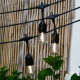 Girlanda ogrodowa wisząca 5m 24V IP44 lampki ogrodowe żarówki 6,6m zewnętrzne 10 sztuk