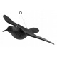 Kruk w locie na sznurku odstraszacz ptaków gołębi szpaki wiszący 59cm