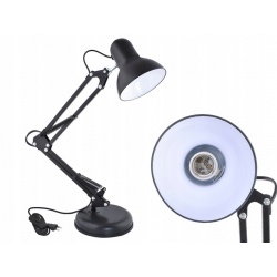 Lampka biurkowa kreślarska E27 nastawna lampa szkolna na biurko