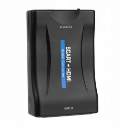 Adapter konwerter EURO SCART na HDMI HD przejściówka analogowy na cyfrowy