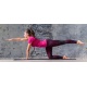 Mata fitness do jogi z planem ćwiczeń gimnastyczna 28 pozycji instrukcja