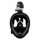 Maska do snorkowania nurkowania składana pełnotwarzowa L/XL czarna