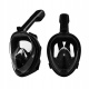 Maska do snorkowania nurkowania składana pełnotwarzowa L/XL czarna